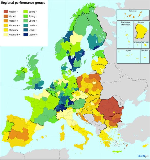 EUs Regional Innovation Scoreboard