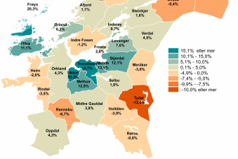 Befolkningsvekst 2011-2021