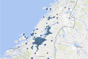 Tettsteder i Trøndelag i 2024