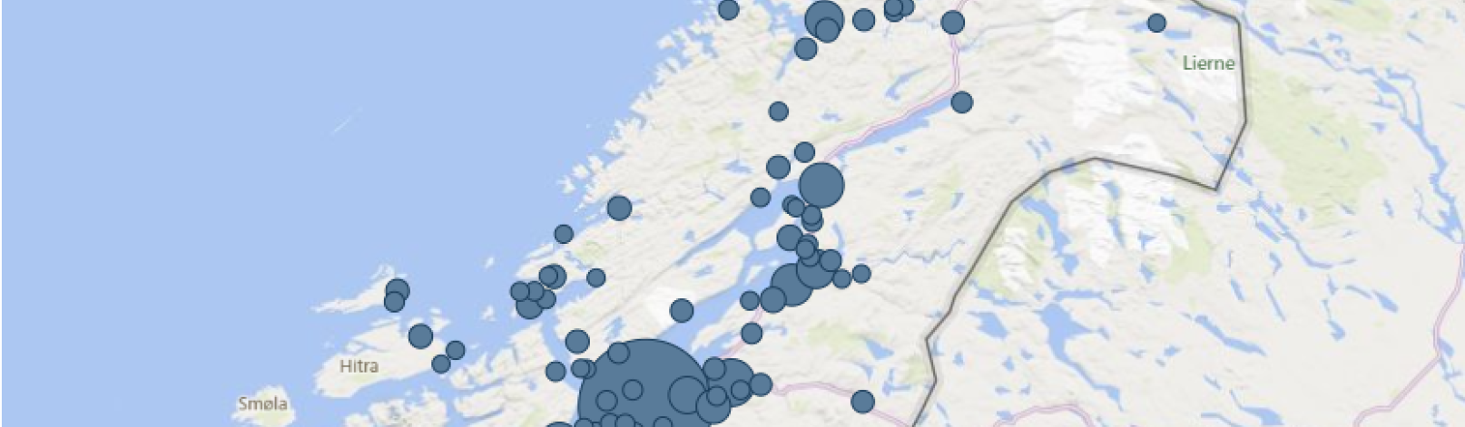 Tettsteder i Trøndelag i 2024